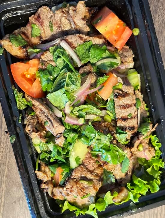 Grilled Beef Salad.