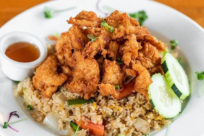 Crispy Chicken Fried Rice.